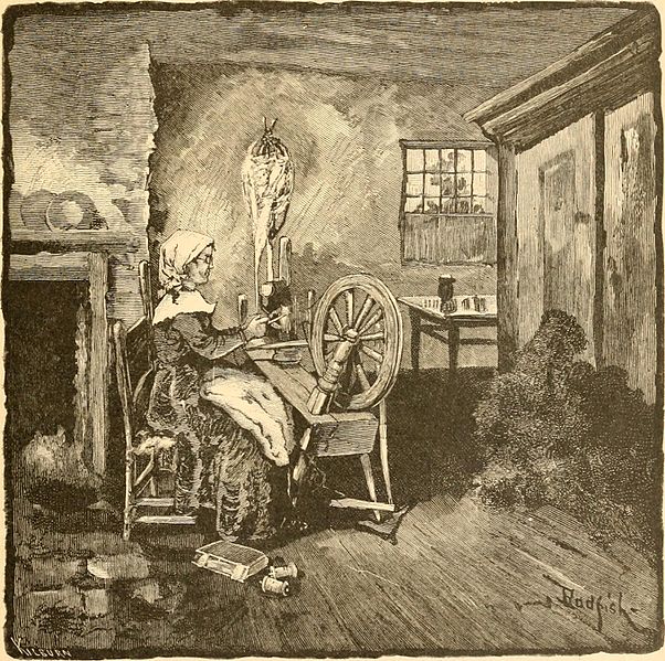 Spinning Wheel in a Home