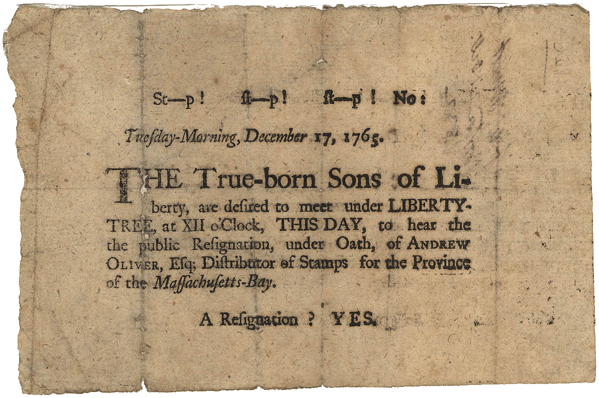 Sons of Liberty Note