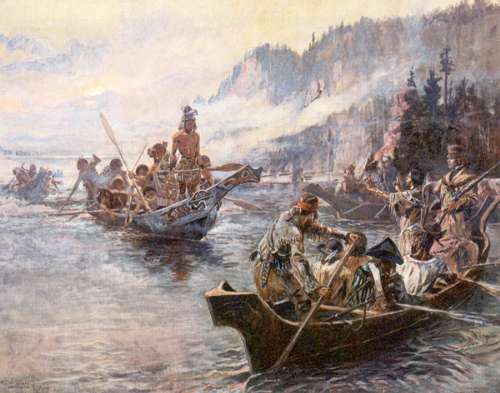 Lewis and Clark on Lower Columbia